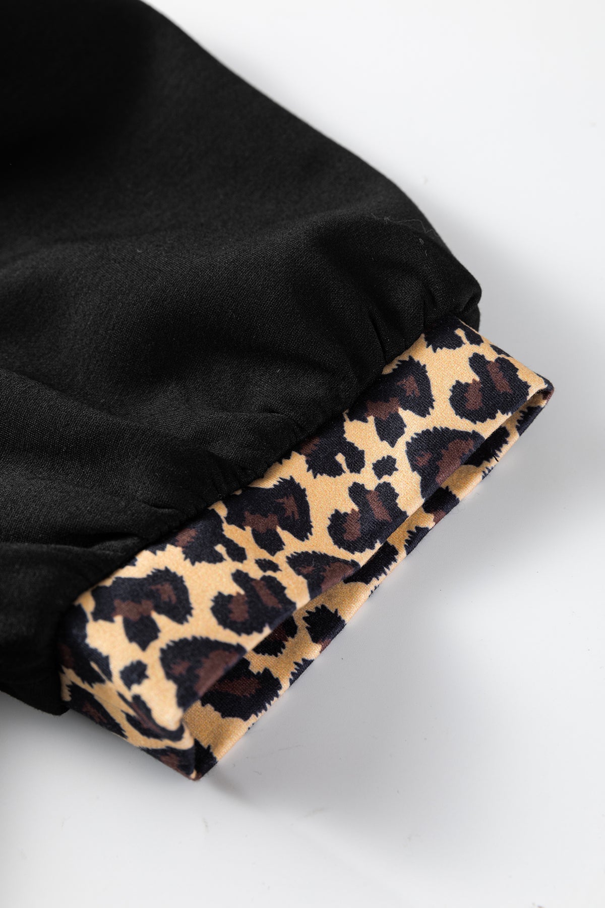 Leopard Accent Zip Mini Dress
